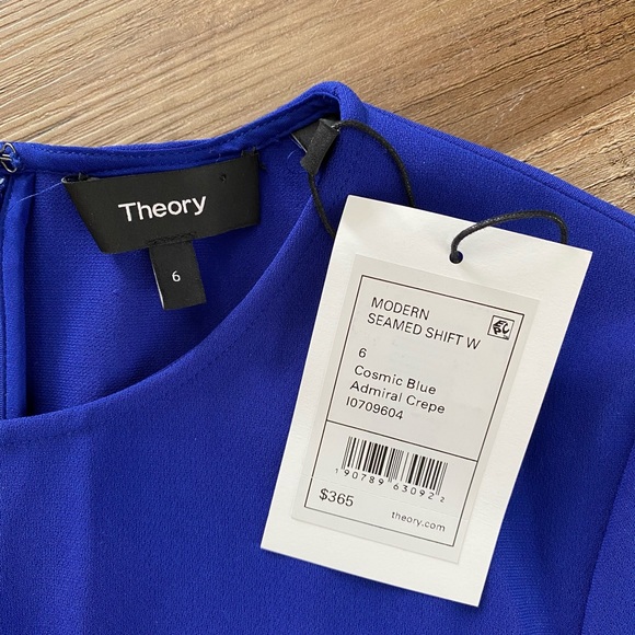 NWT Theory Modern Seamed Shift Dress in Crepe - Picture 6 of 7